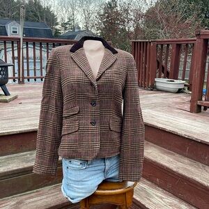 Chaps Lined Blazer Size 8p - Viscose/Wool